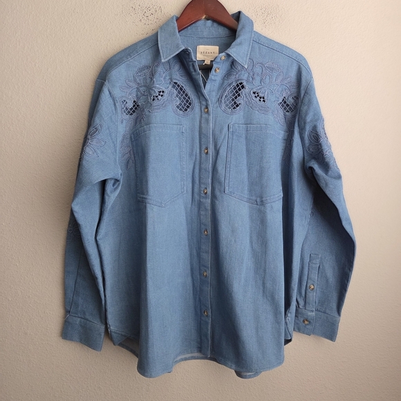 Sezane Nina Shirt size 40 NWT - Picture 4 of 9